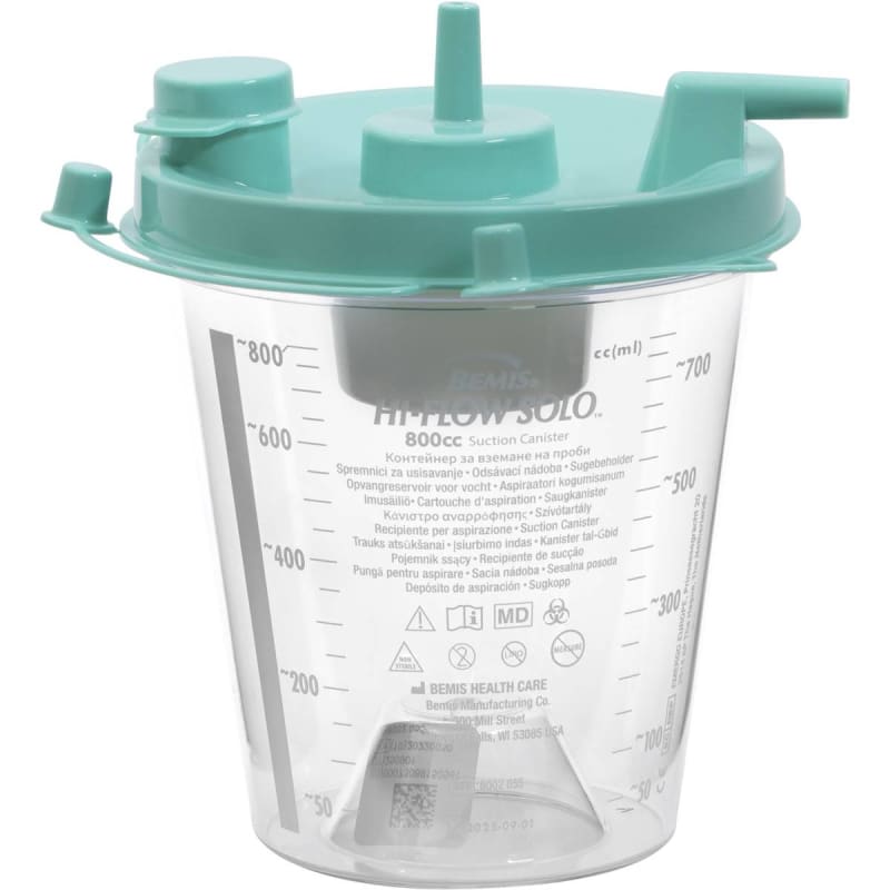 Bemis Healthcare Hi-Flowâ„¢ Rigid Suction Canister for use with Bemis Quick-Drainâ„¢ Systems, 800 mL Bemis Healthcare Hi-Flowâ„¢ Rigid Suction Canister for use with Bemis Quick-Drainâ„¢ Systems, 800 mL